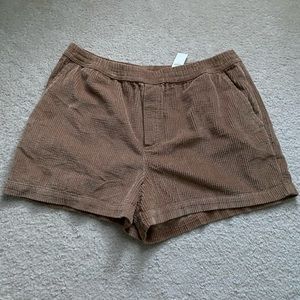 (NWT) Aerie corduroy elastic waisted shorts